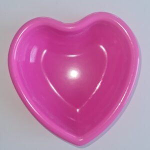 Gamelle rose en forme de cœur